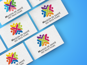 Business Cards Mockup logo trois fours